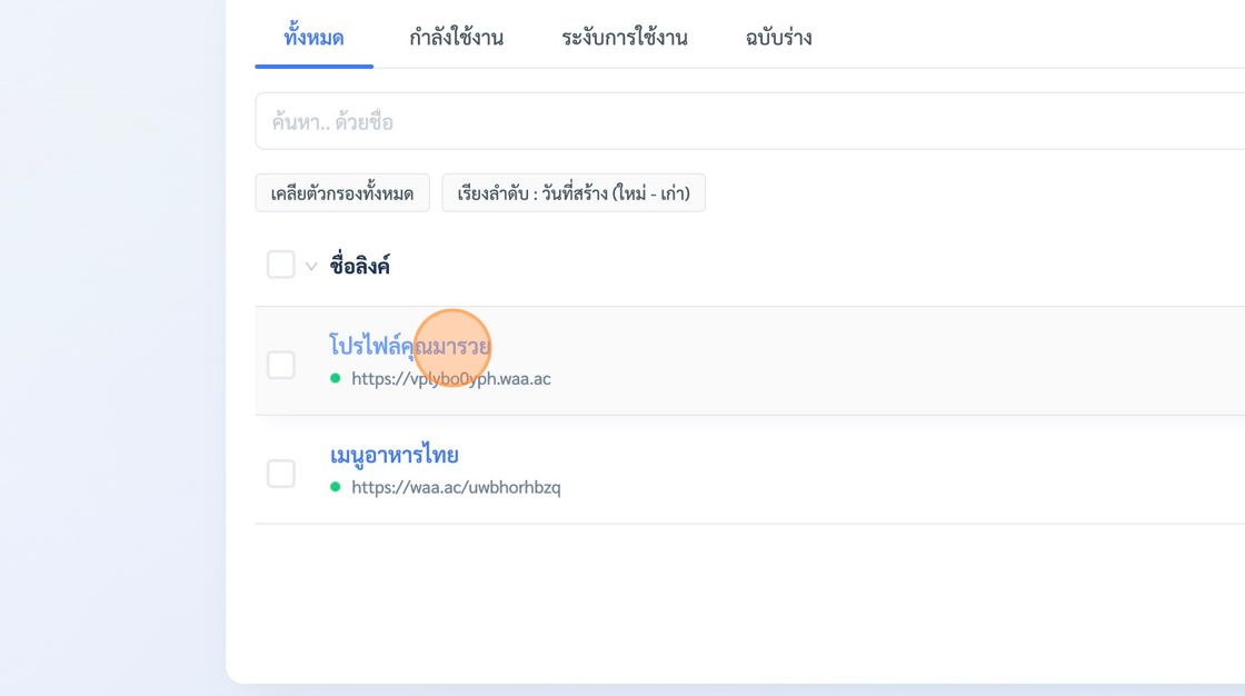 ตั้งค่ารหัสผ่านเข้าดูลิงค์ / หน้าเพจ