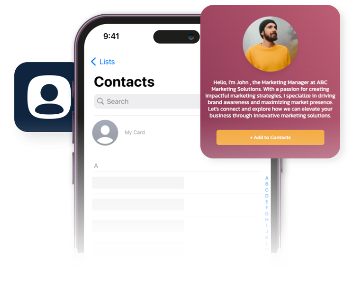 ขั้นตอนที่ 3: Save Contacts บันทึก .vcf ลงเครื่องทันที